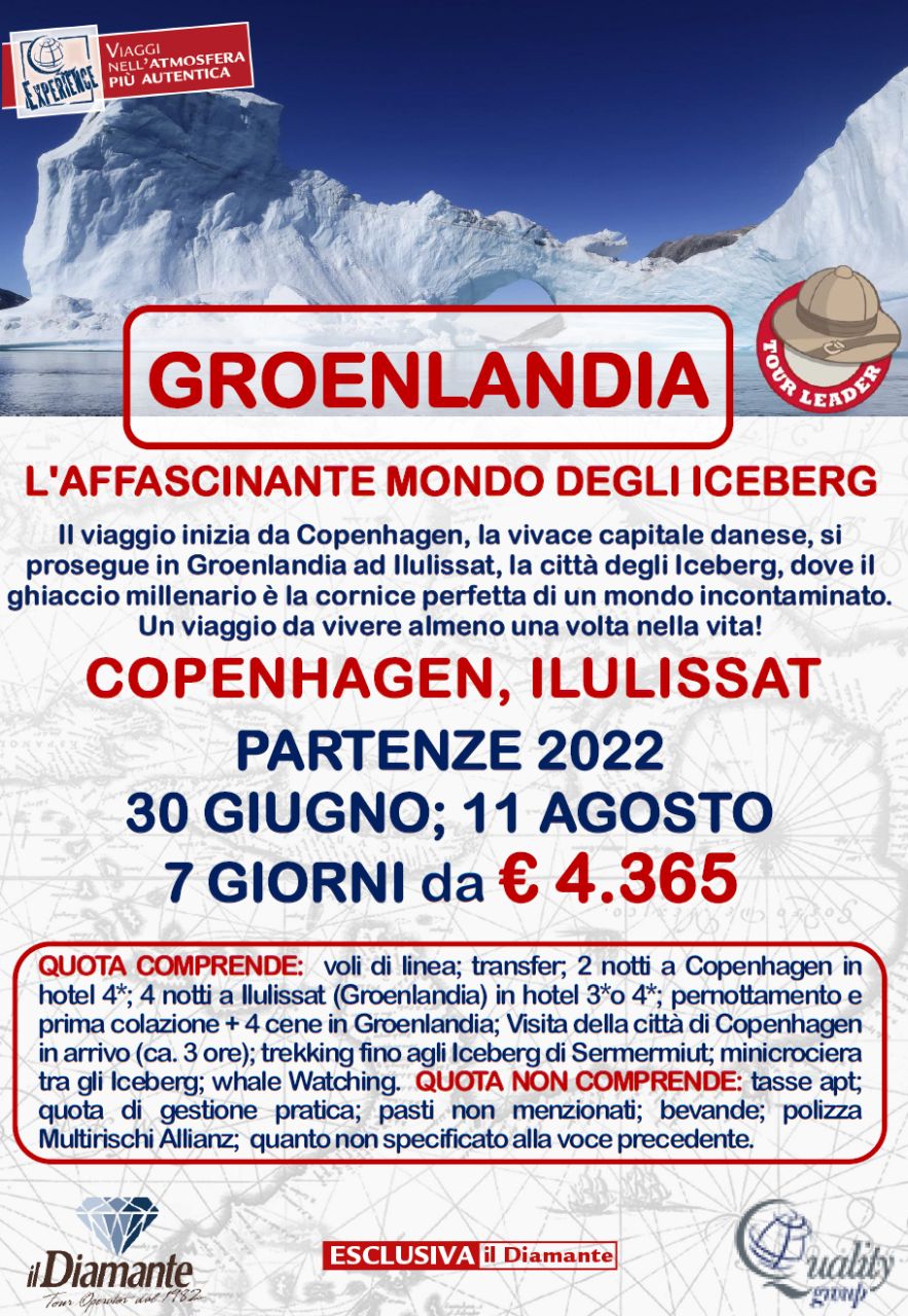 locandina escursione in Groenlandia